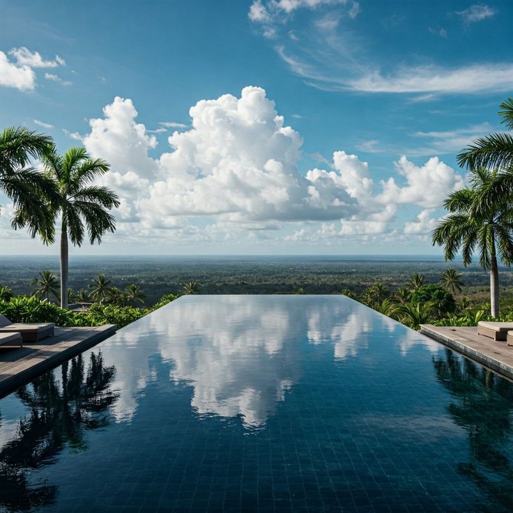 inground pool ideas infinity edge pool